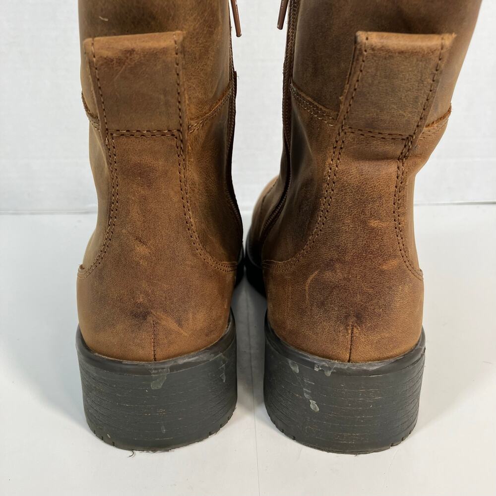 Clarks Sz 10 Orinoco Spice Lace-up Combat Boots 6-Eye Brown Nubuck Leather - Picture 10 of 16